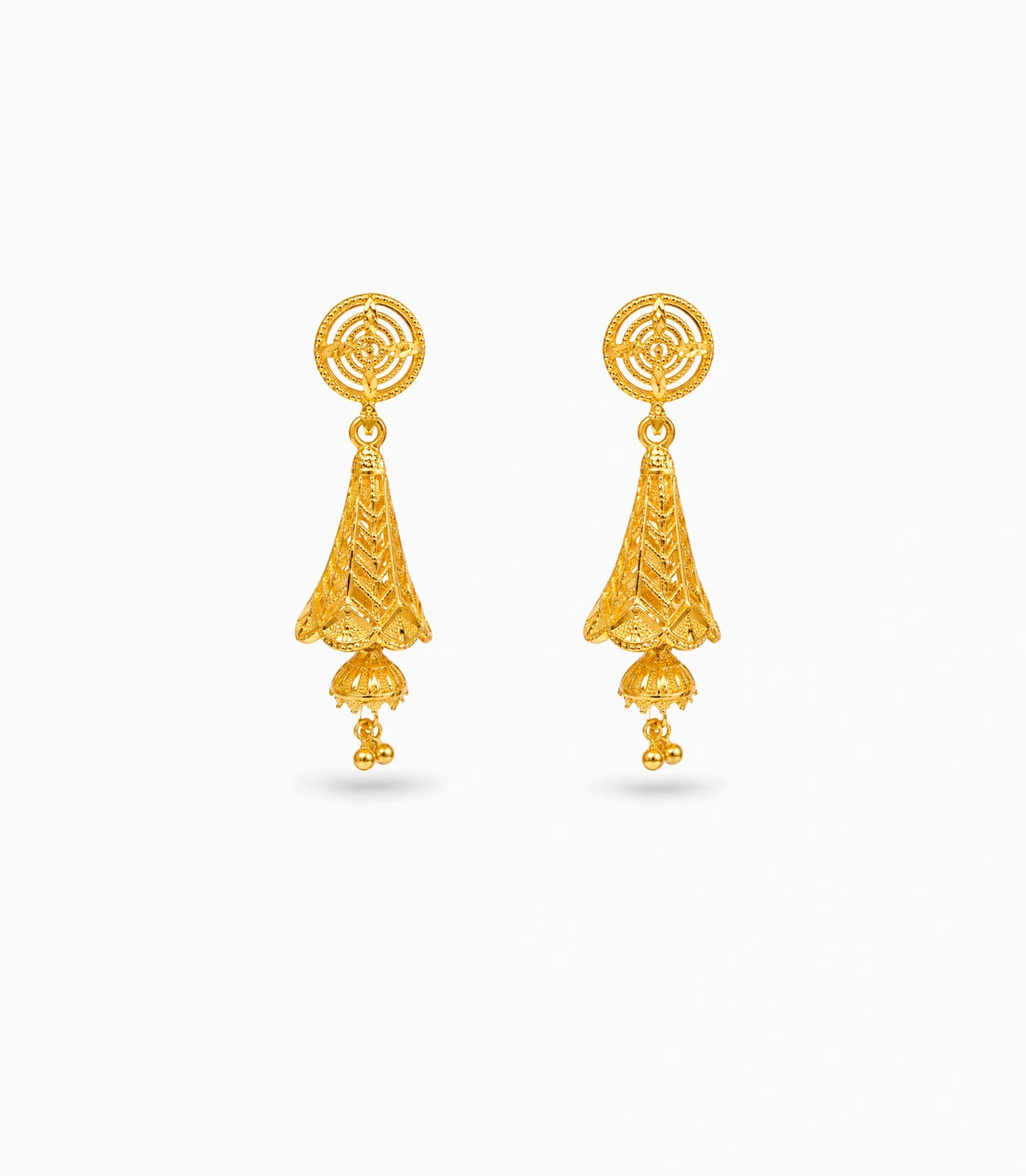 Gold Plated Serene Traditional Jhumka Earrings