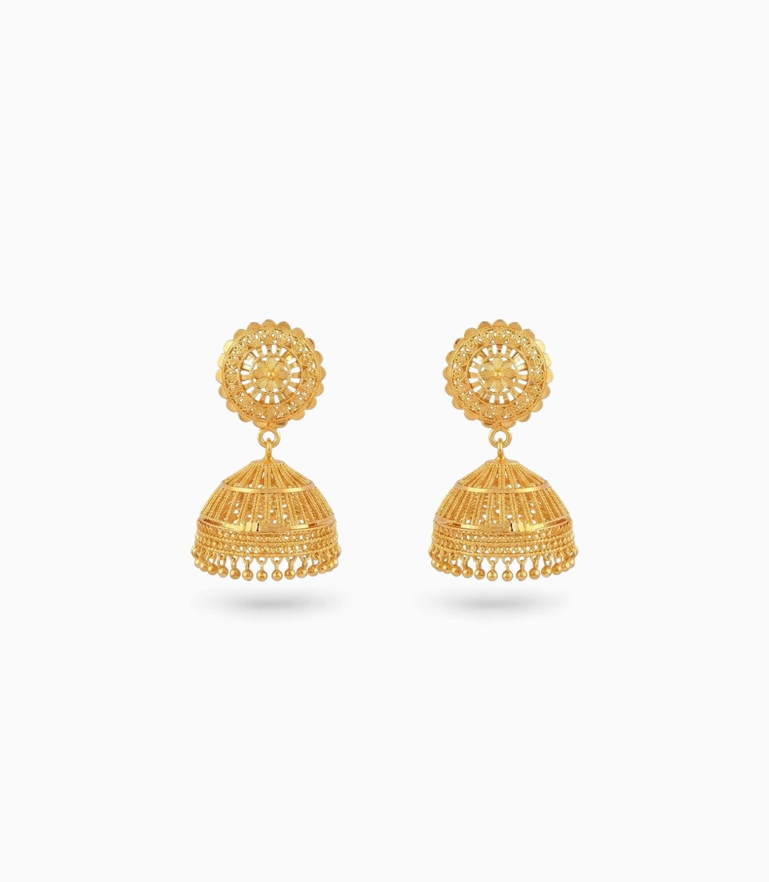 Gold Plated Soft Traditional Jhumka Earrings