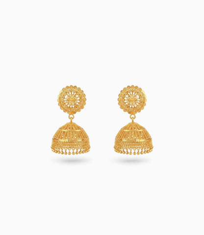 Gold Plated Soft Traditional Jhumka Earrings