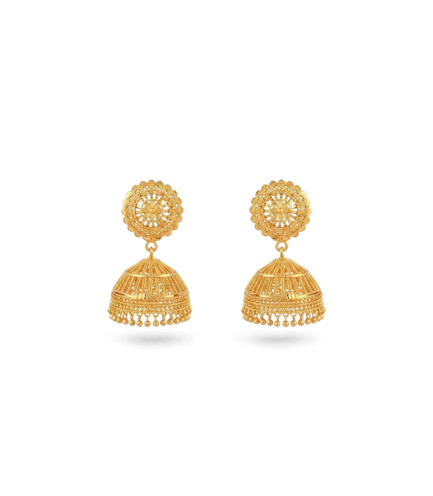 Gold Plated Soft Traditional Jhumka Earrings