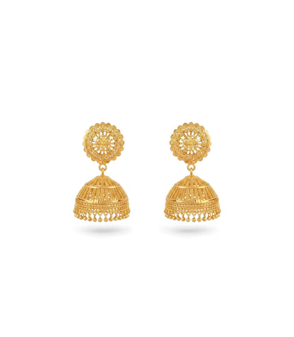 Gold Plated Soft Traditional Jhumka Earrings
