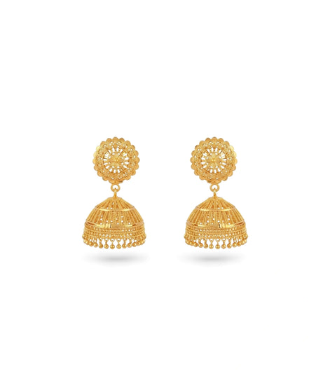 Gold Plated Soft Traditional Jhumka Earrings