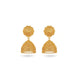 Gold Plated Gentle Traditional Jhumka Earrings