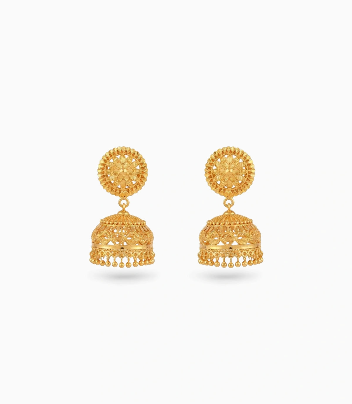 Gold Plated Elegant Traditional Jhumka Earrings