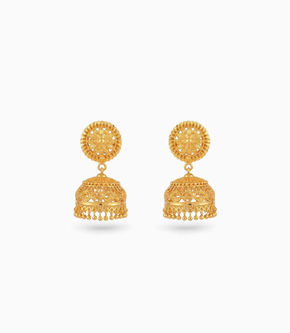 Gold Plated Elegant Traditional Jhumka Earrings