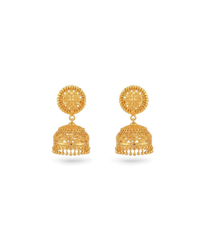 Gold Plated Elegant Traditional Jhumka Earrings