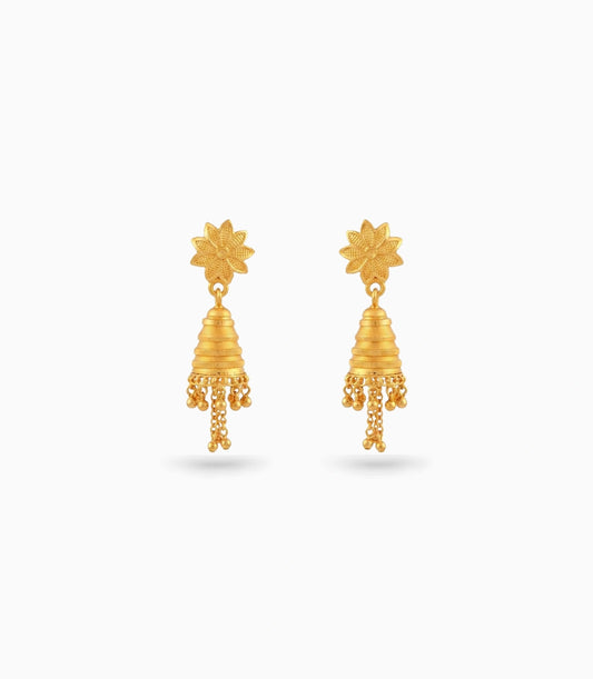 Gold Plated Sweet Traditional Jhumka Earrings
