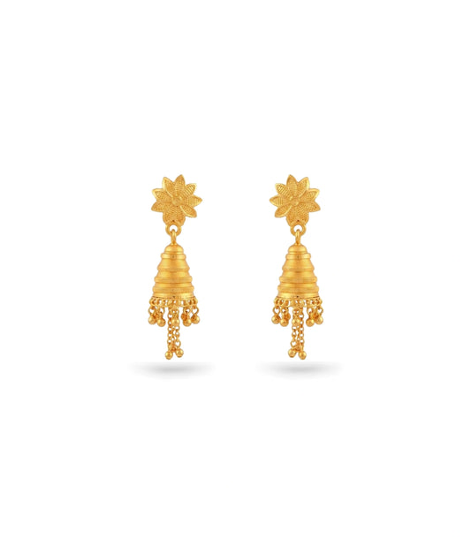 Gold Plated Sweet Traditional Jhumka Earrings