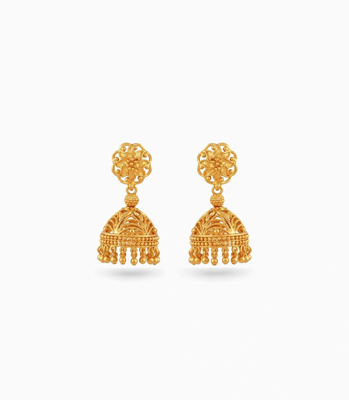 Gold Plated Delight Traditional Jhumka Earrings