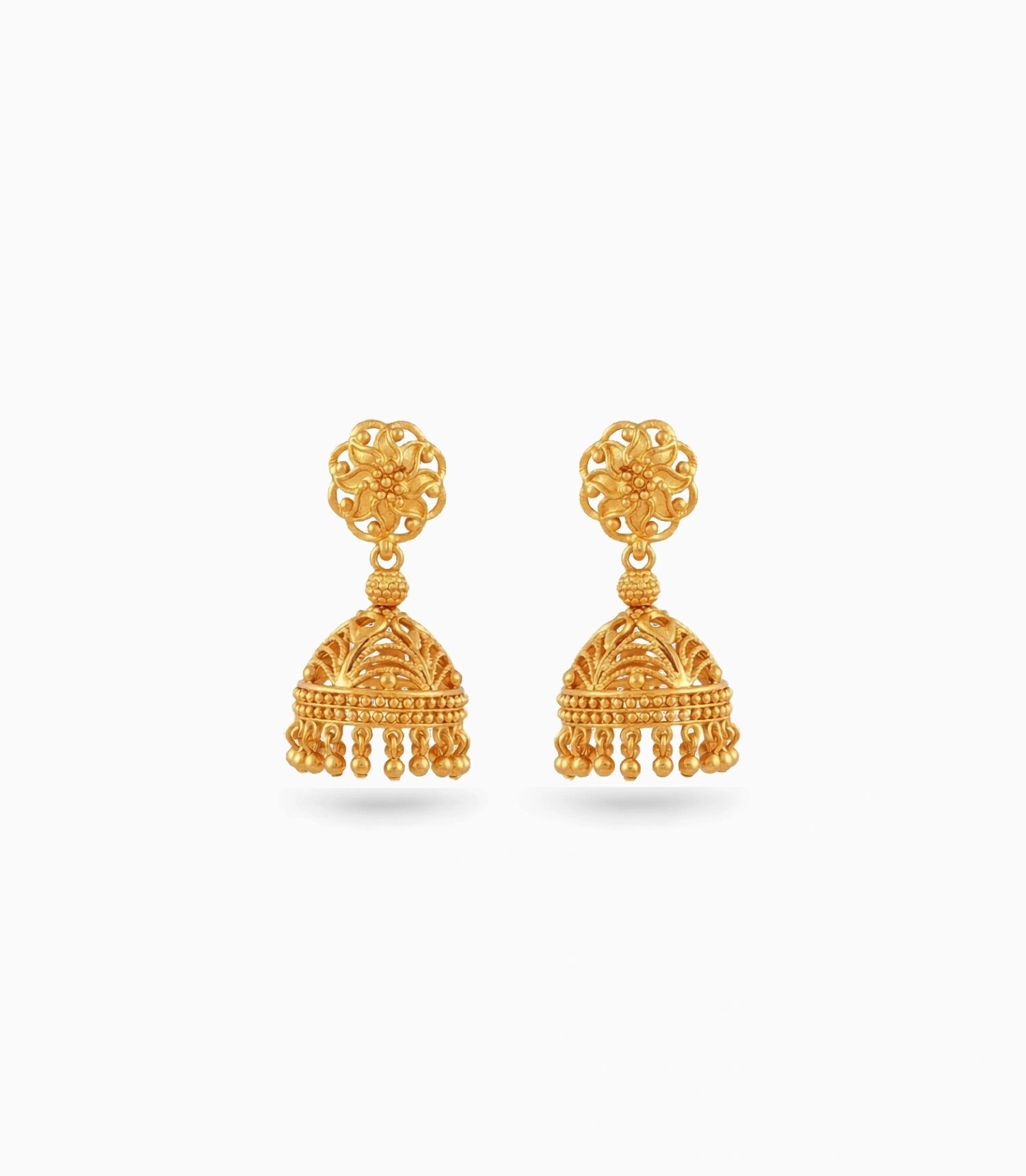 Gold Plated Delight Traditional Jhumka Earrings