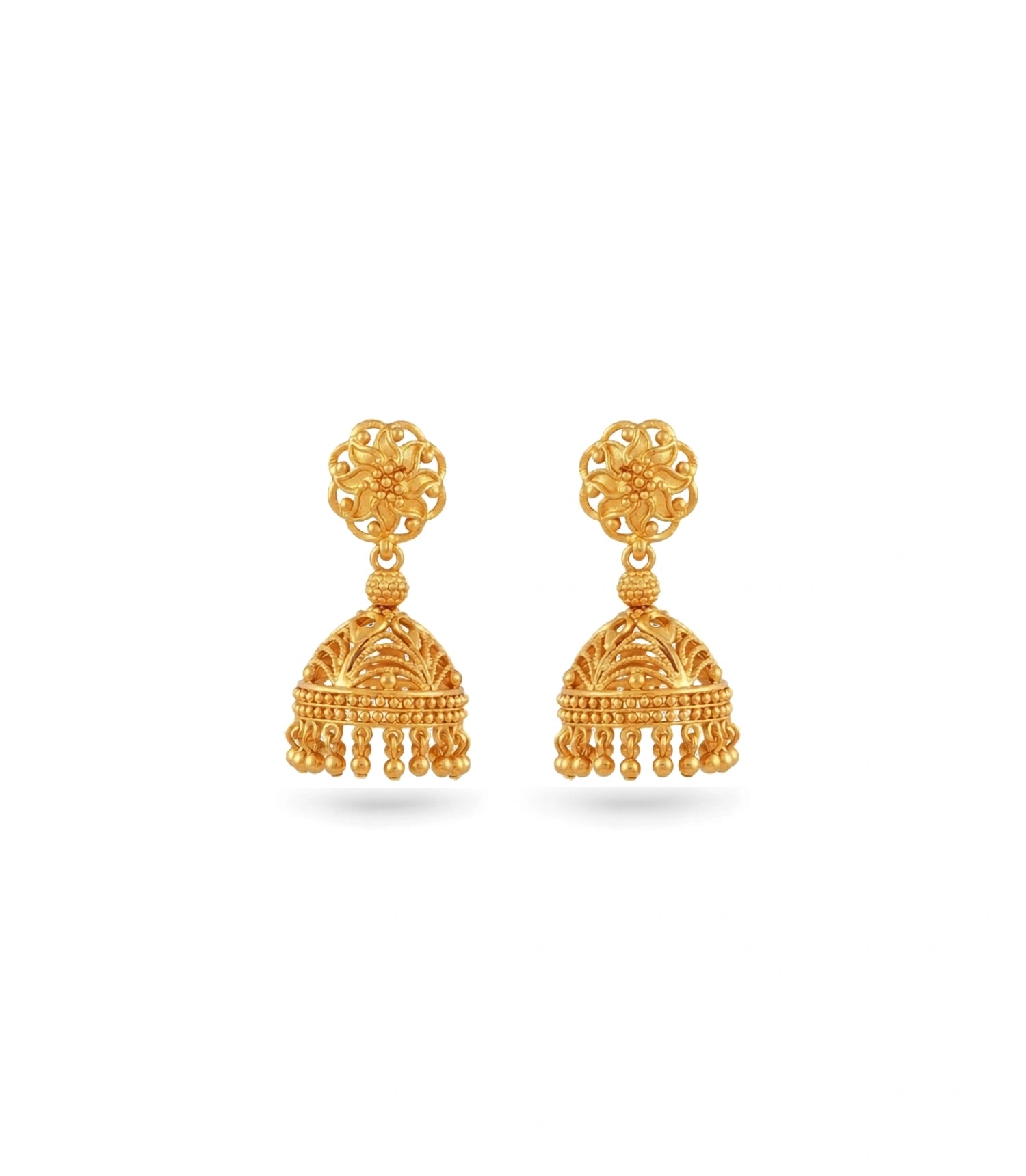 Gold Plated Delight Traditional Jhumka Earrings