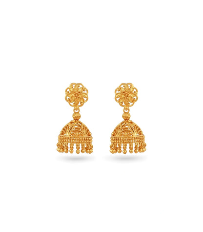 Gold Plated Delight Traditional Jhumka Earrings