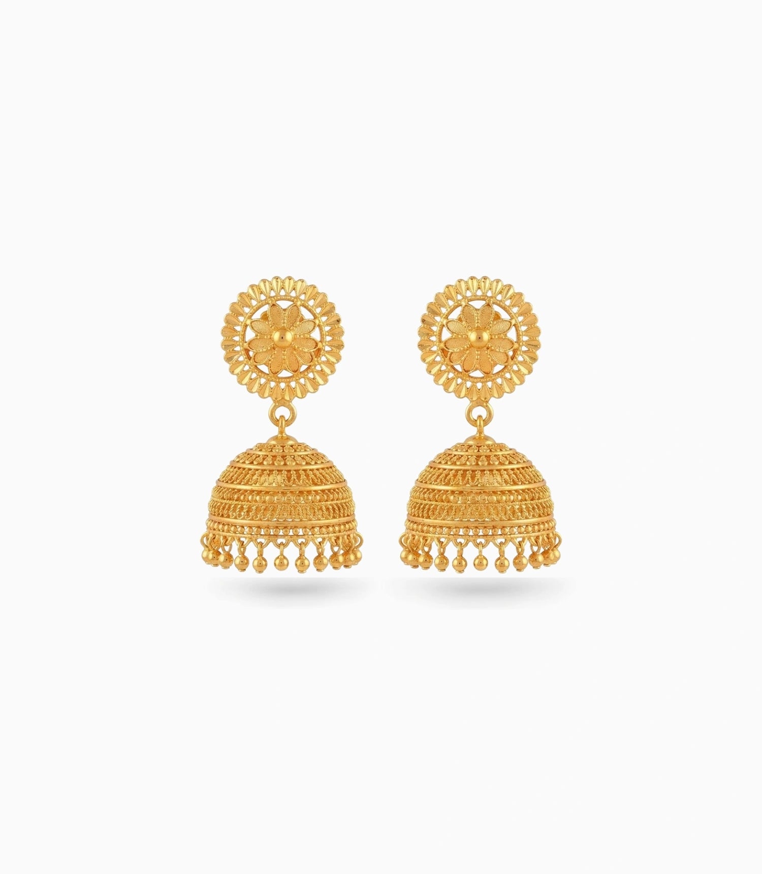Gold Plated Wedding Traditional Jhumka Earrings