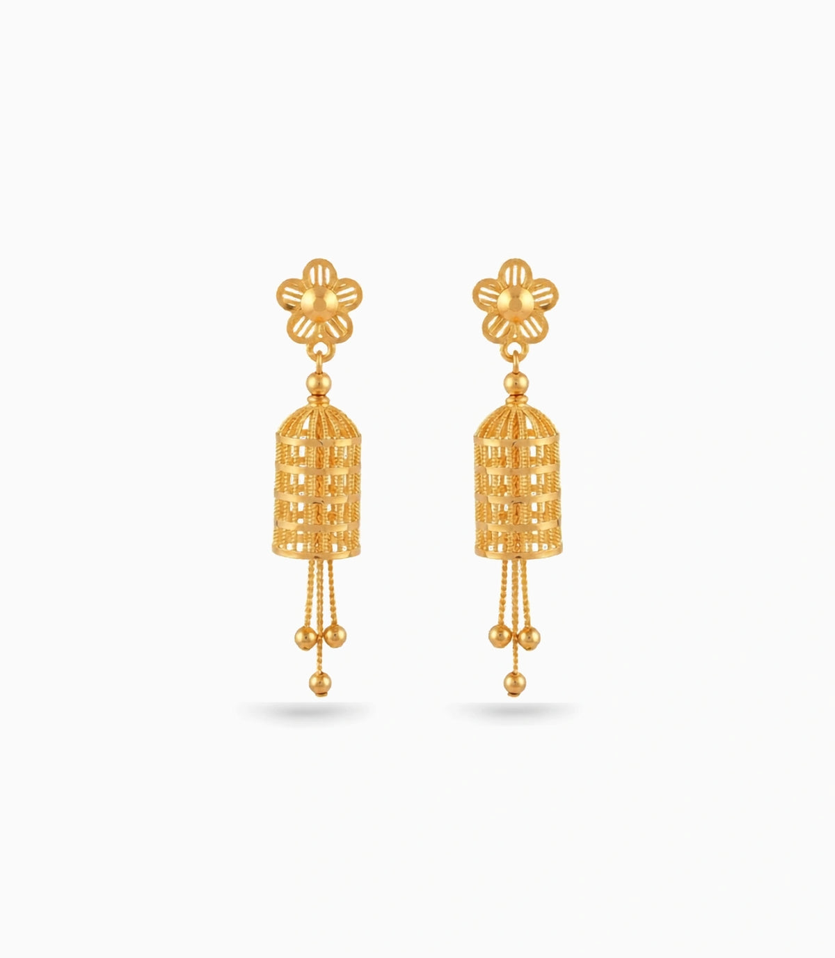 Gold Plated Traditional Festive Jhumka Earrings