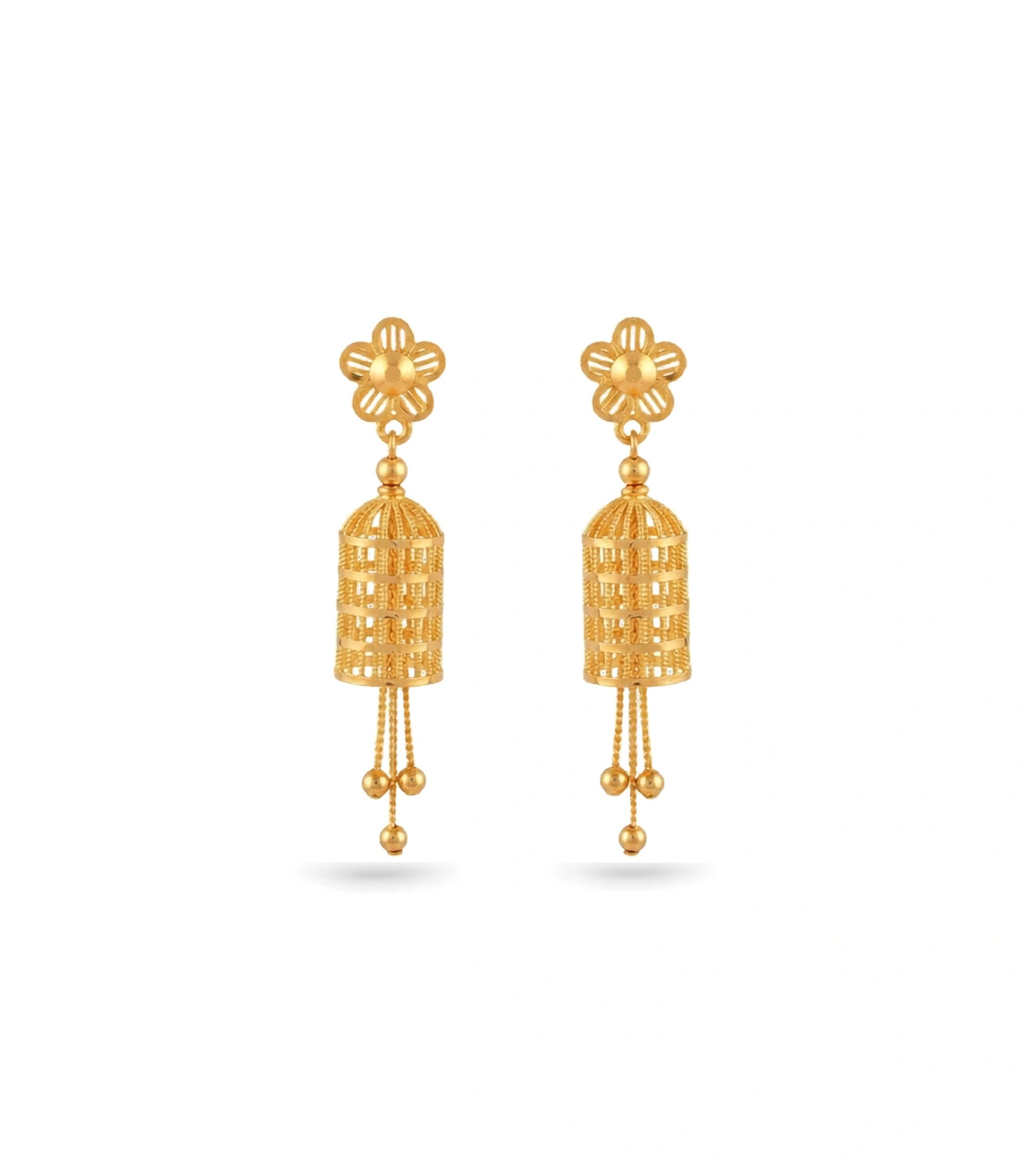 Gold Plated Traditional Festive Jhumka Earrings