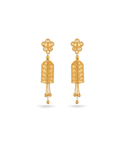 Gold Plated Traditional Festive Jhumka Earrings