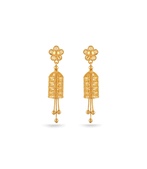 Gold Plated Traditional Festive Jhumka Earrings