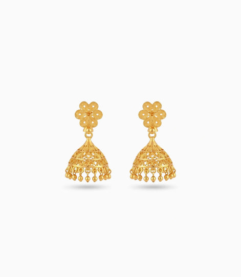 Gold Plated Festive Traditional Jhumka Earrings
