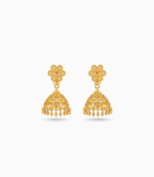 Gold Plated Festive Traditional Jhumka Earrings