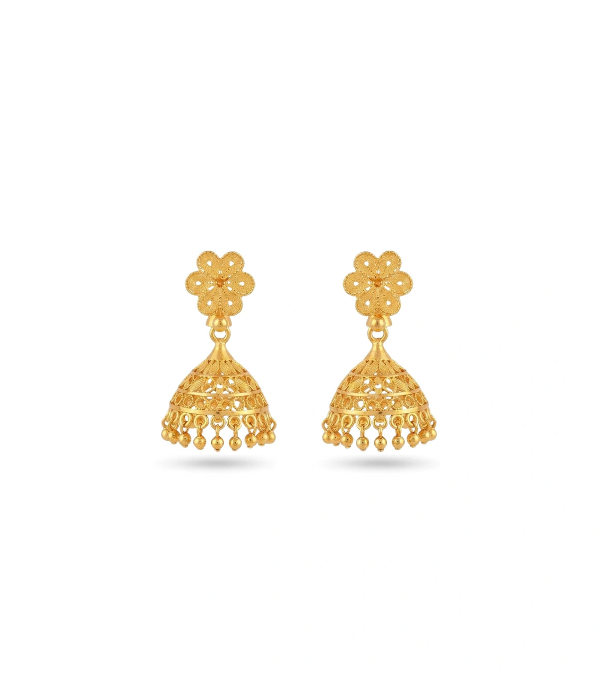 Gold Plated Festive Traditional Jhumka Earrings