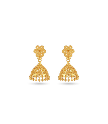 Gold Plated Festive Traditional Jhumka Earrings