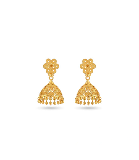 Gold Plated Festive Traditional Jhumka Earrings