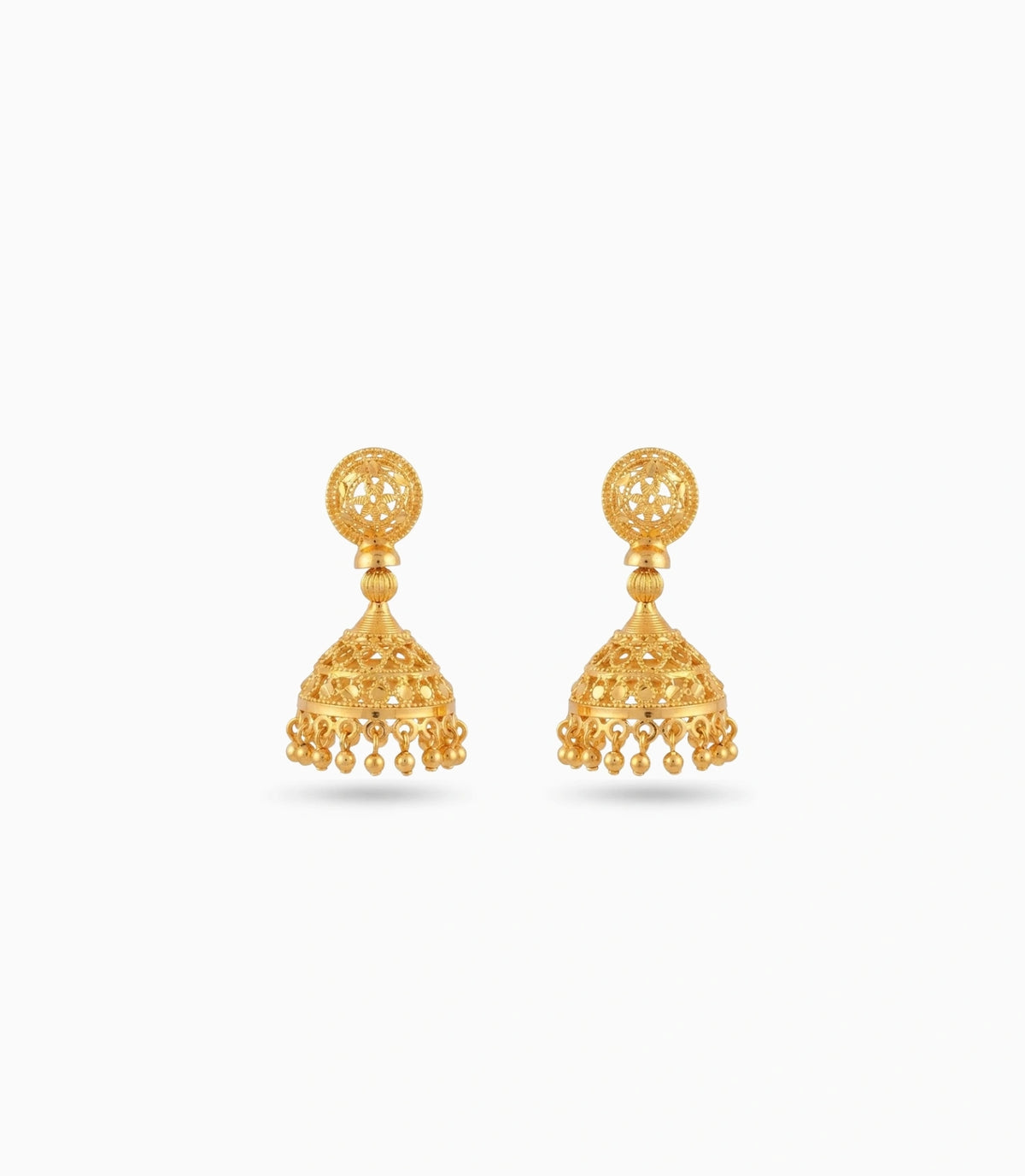Gold Plated Graceful Traditional Jhumka Earrings
