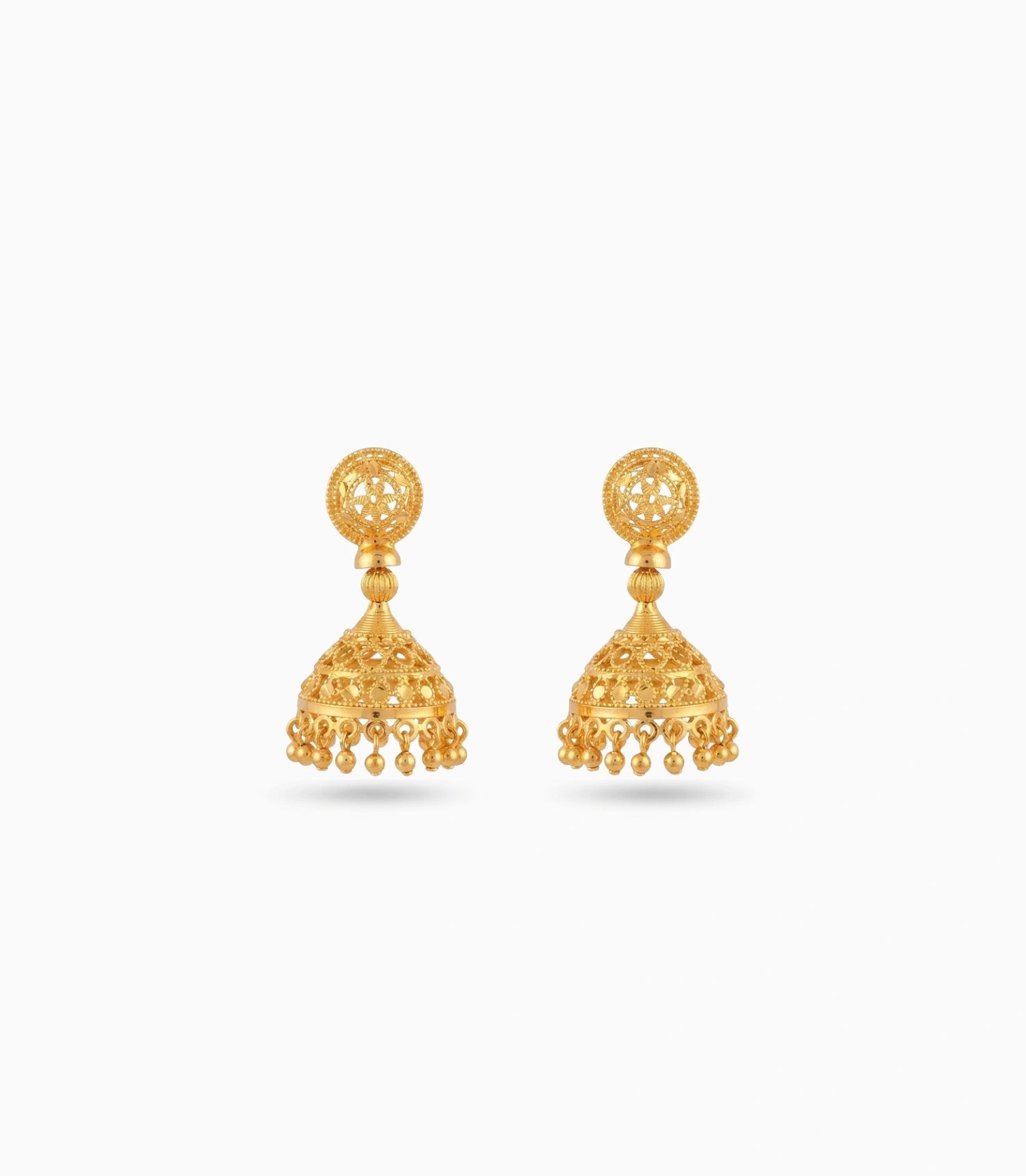 Gold Plated Graceful Traditional Jhumka Earrings
