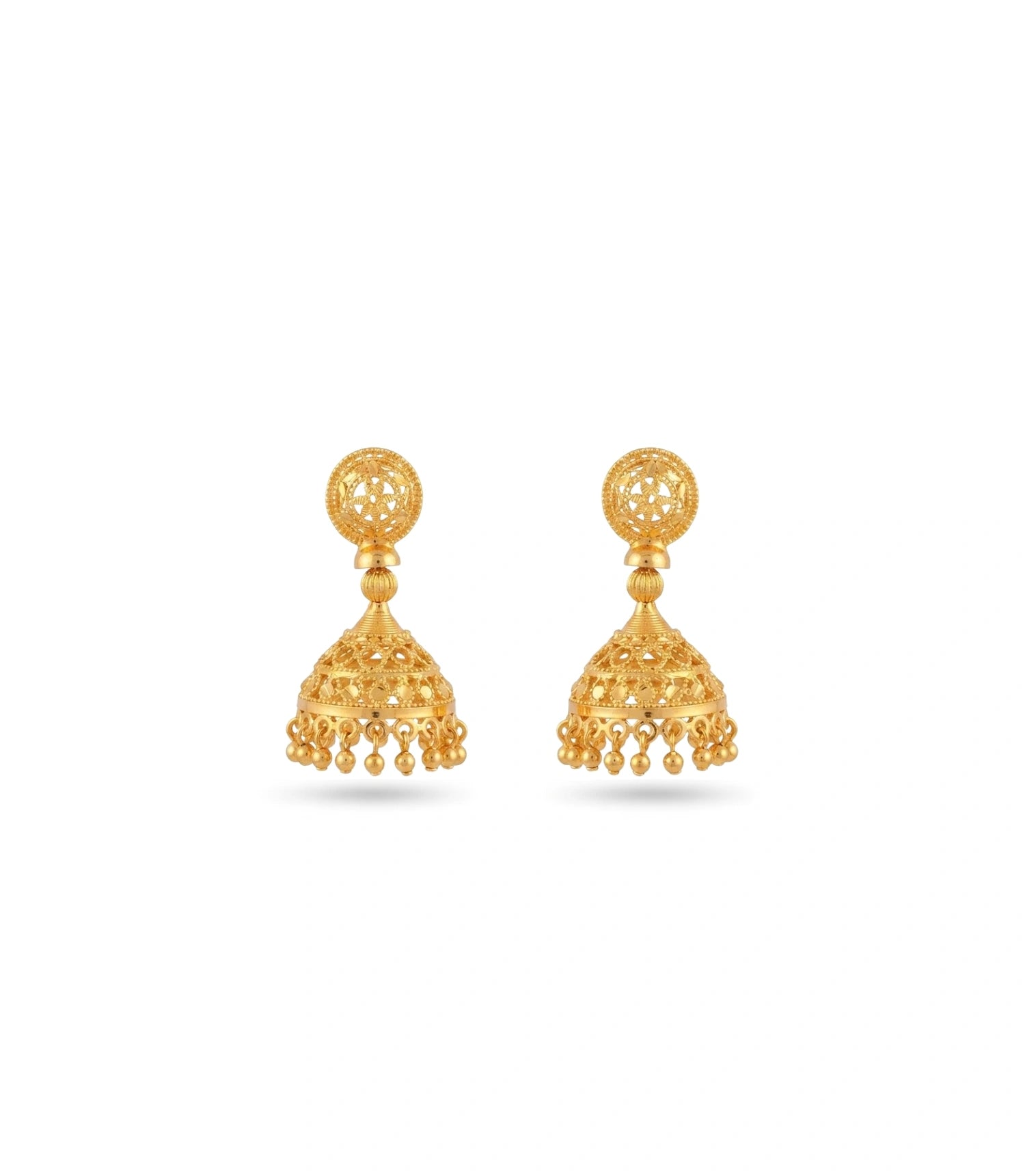Gold Plated Graceful Traditional Jhumka Earrings