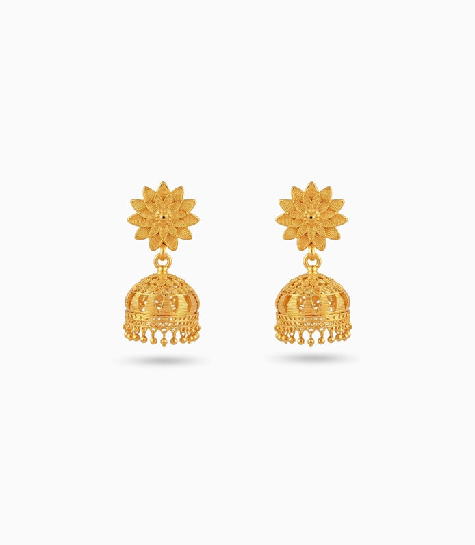 Gold Plated Must-Have Traditional Jhumka Earrings