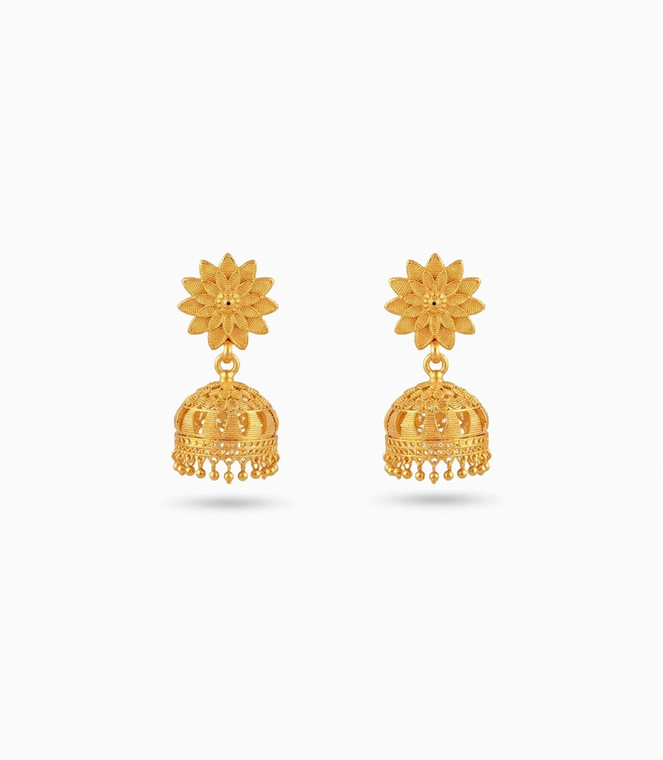 Gold Plated Must-Have Traditional Jhumka Earrings