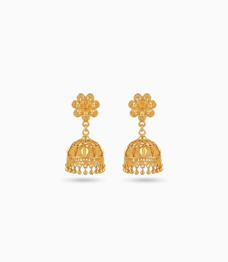 Gold Plated Bestseller Traditional Jhumka Earrings