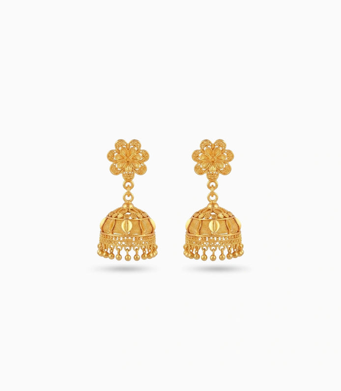 Gold Plated Bestseller Traditional Jhumka Earrings