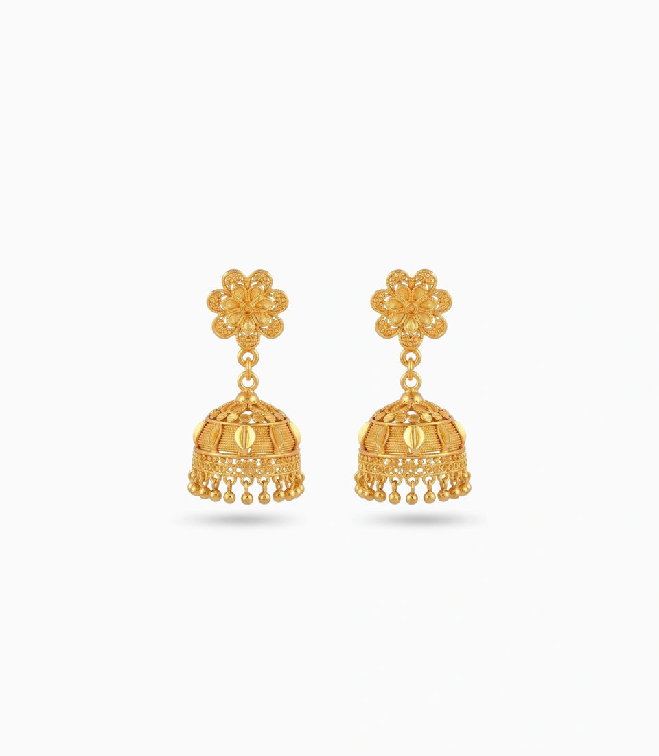 Gold Plated Bestseller Traditional Jhumka Earrings