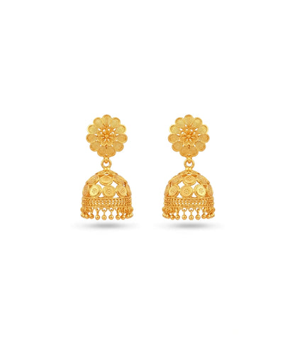 Gold Plated Latest Traditional Jhumka Earrings