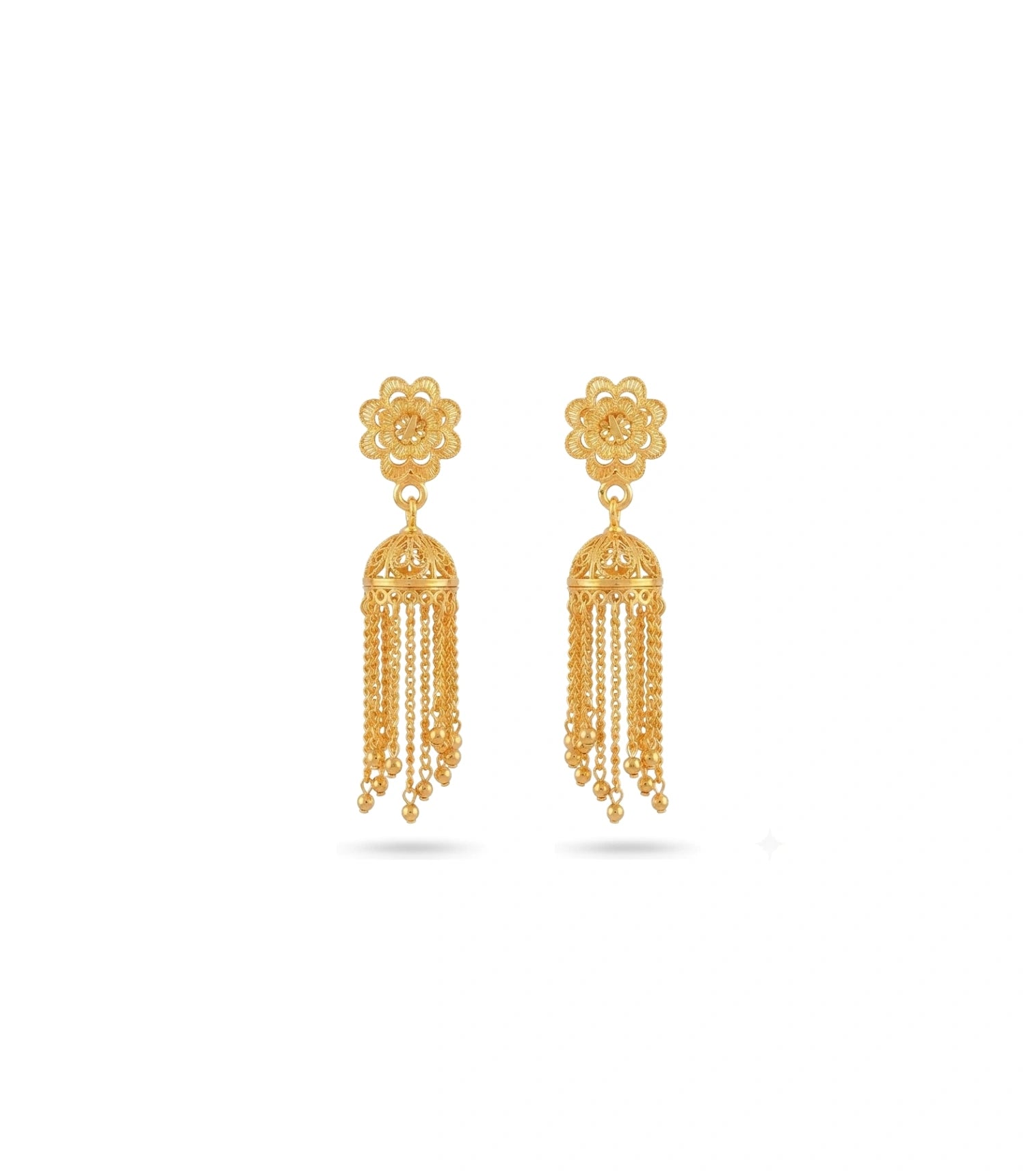 Gold Plated Ethnic Elegant Jhumka Earrings