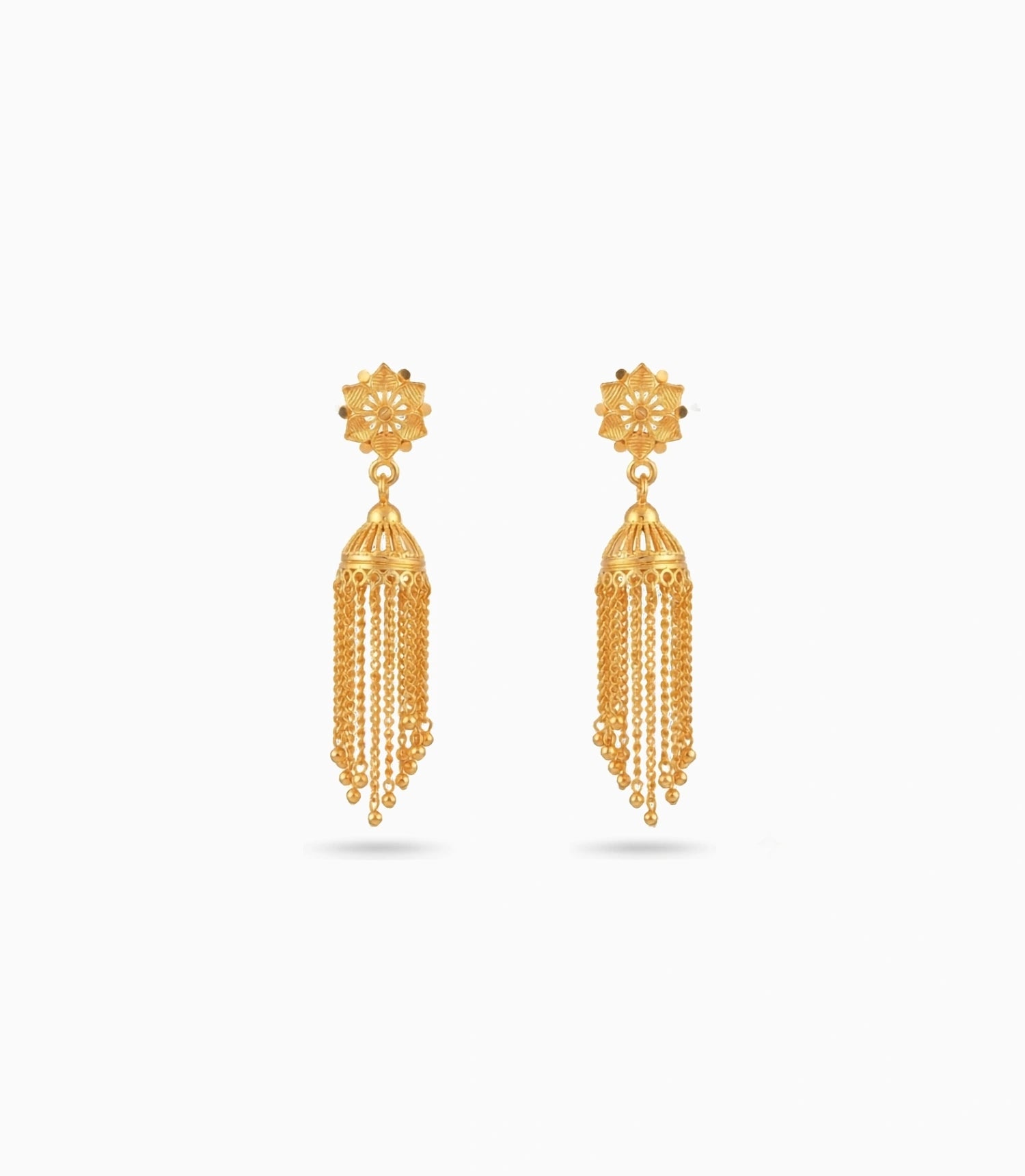 Gold Plated Ethnic Heritage Jhumka Earrings