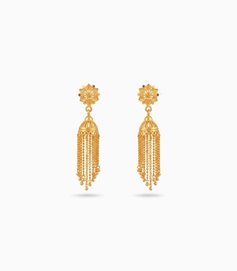Gold Plated Ethnic Heritage Jhumka Earrings