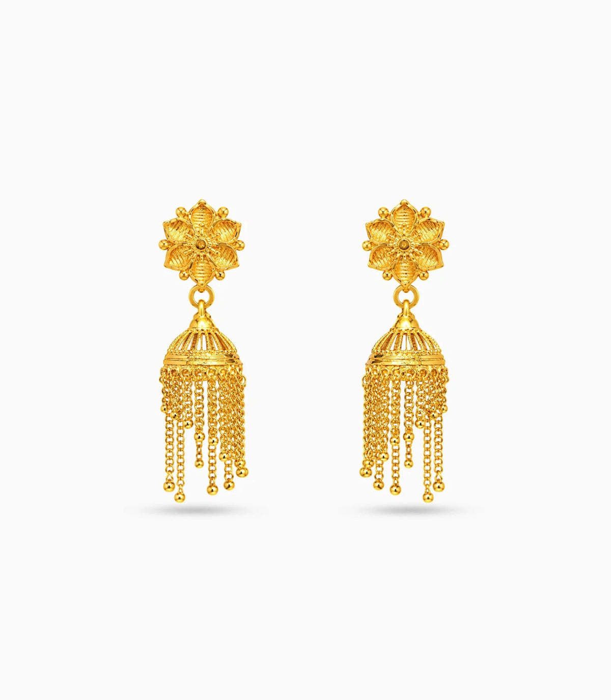 Gold Plated Ethnic Heritage Jhumka Earrings