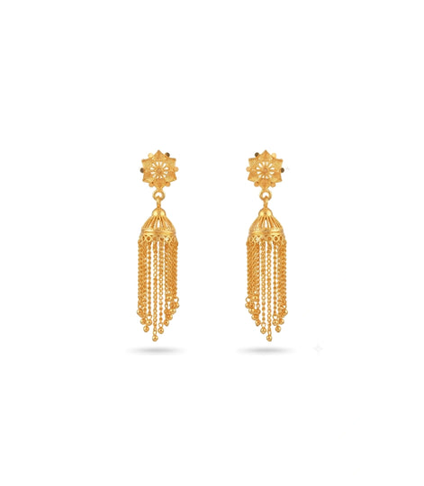 Gold Plated Ethnic Heritage Jhumka Earrings
