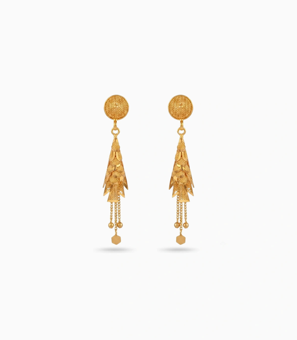Gold Plated Ethnic Long Jhumka Earrings