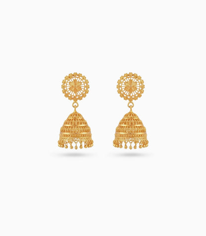 Gold Plated Ethnic Premium Jhumka Earrings