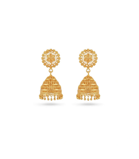 Gold Plated Ethnic Premium Jhumka Earrings