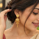 Gold Plated Ethnic Wedding Wear Jhumka Earrings