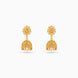 Gold Plated Ethnic Floral Jhumka Earrings