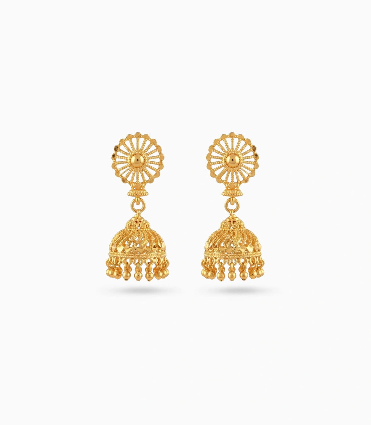 Gold Plated Ethnic Festive Jhumka Earrings