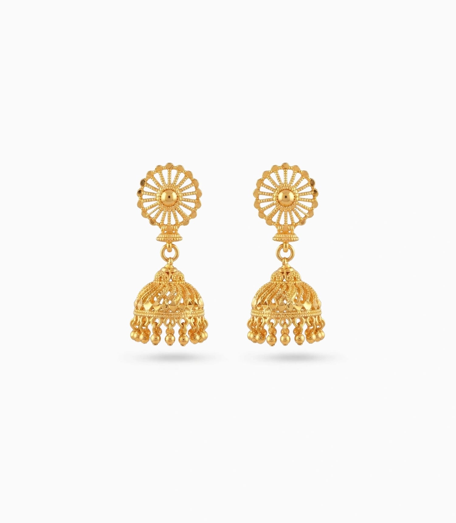 Gold Plated Ethnic Festive Jhumka Earrings
