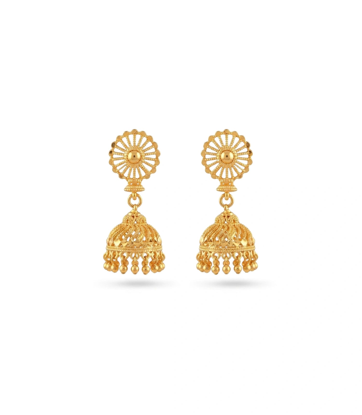 Gold Plated Ethnic Festive Jhumka Earrings