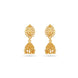 Gold Plated Ethnic Dome Jhumka Earrings