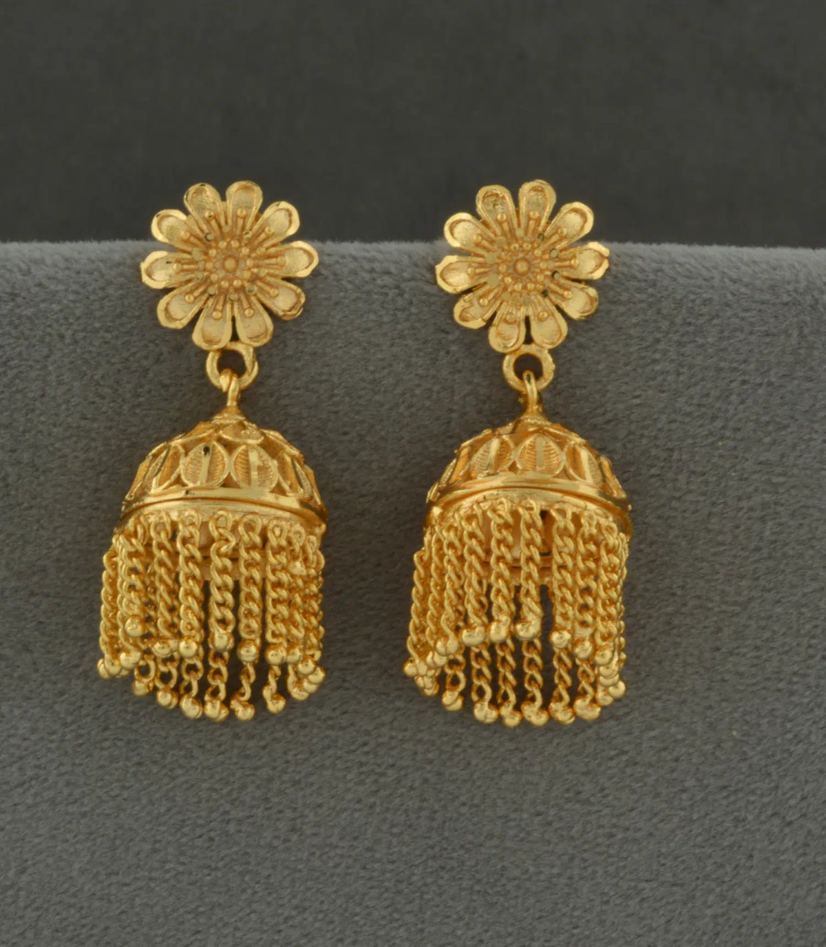 Gold Plated Ethnic Timeless Jhumka Earrings